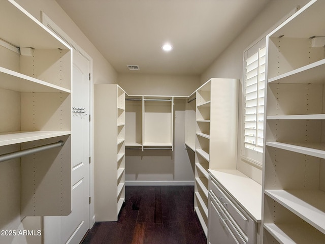 18515 N 94th St, Scottsdale, AZ 85255 - spacious closet featuring visible vents and dark wood-style floors
