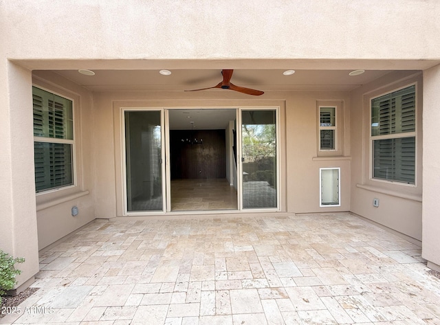 18515 N 94th St, Scottsdale, AZ 85255 - view of patio / terrace with a ceiling fan