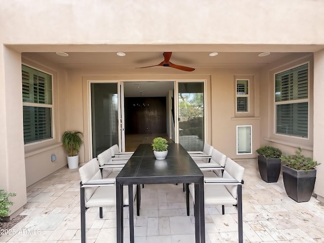 18515 N 94th St, Scottsdale, AZ 85255 - view of patio featuring a ceiling fan