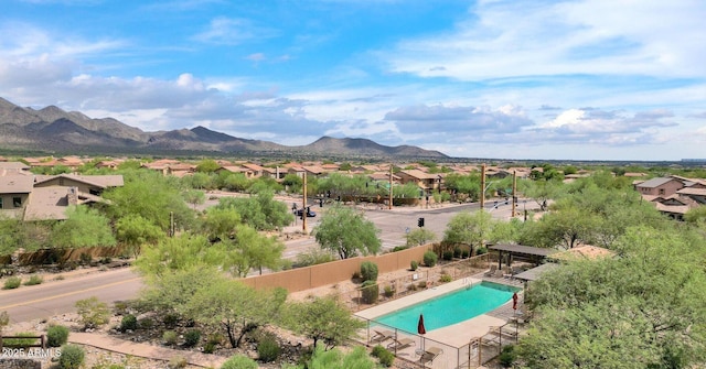 18515 N 94th St, Scottsdale, AZ 85255 - aerial view with a mountain view and a residential view
