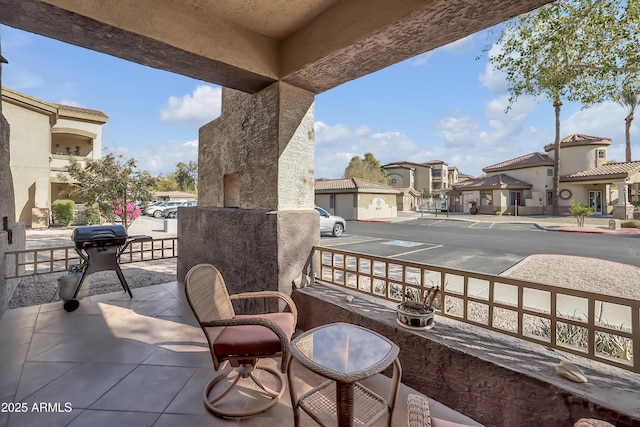 balcony featuring grilling area