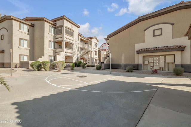 view of basketball court