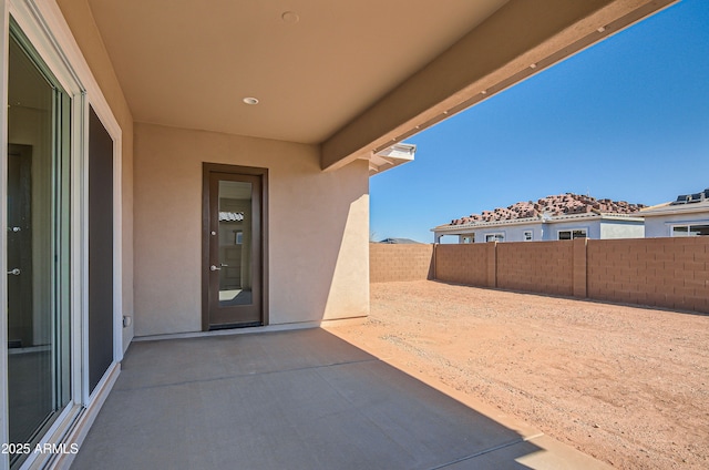 view of patio / terrace featuring a fenced backyard