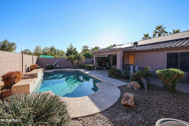 view of pool with a patio