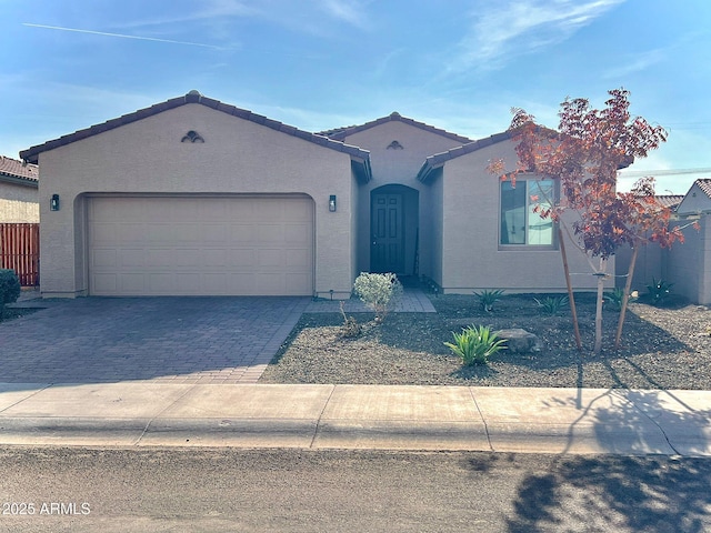 view of front of house featuring a garage