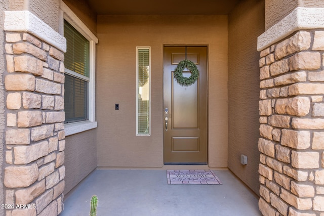 view of entrance to property