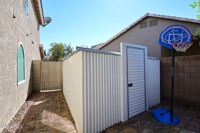 view of outbuilding