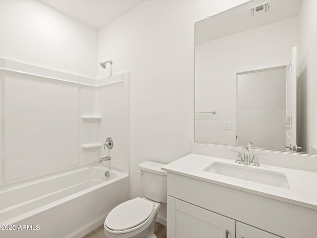 16015 W Desert Hollow Dr, Surprise, AZ 85387 - bathroom featuring toilet, vanity, and  shower combination