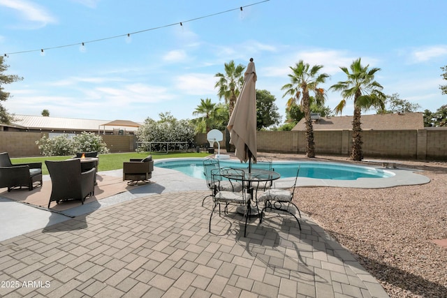 1406 E Jasper Dr, Chandler, AZ 85225 - view of pool featuring a fenced backyard and a patio