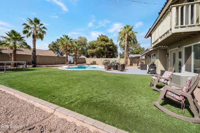 1406 E Jasper Dr, Chandler, AZ 85225 - view of yard featuring a patio and a balcony