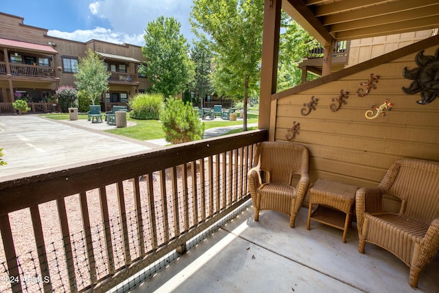 view of balcony