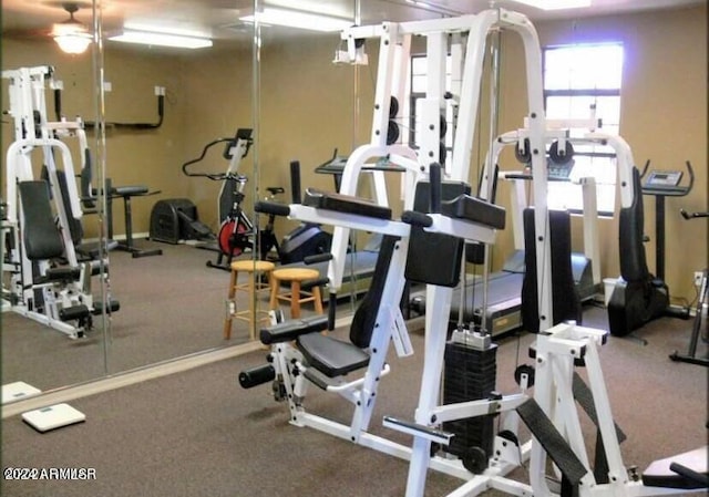 view of workout area