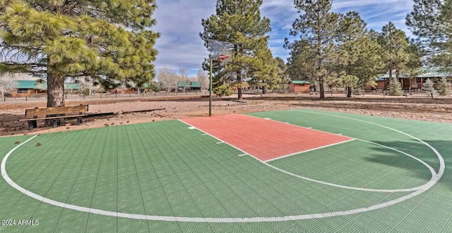 view of basketball court