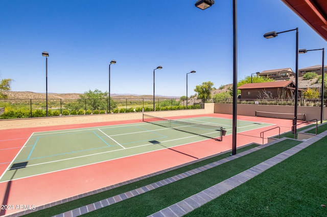 view of tennis court