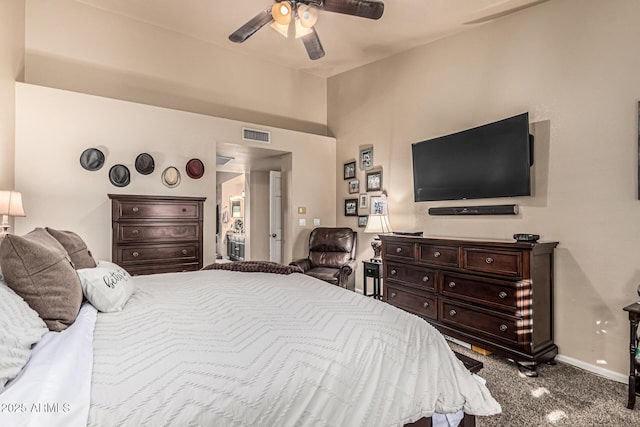 6133 E Saddleback St, Mesa, AZ 85215 - carpeted bedroom featuring baseboards and ceiling fan