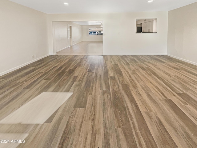 interior space with wood-type flooring