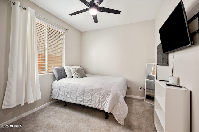 17968 W Hilton Ave, Goodyear, AZ 85338 - carpeted bedroom with baseboards and ceiling fan