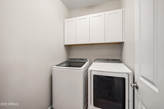 17968 W Hilton Ave, Goodyear, AZ 85338 - laundry room featuring washing machine and dryer and cabinet space