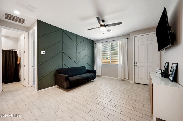 17968 W Hilton Ave, Goodyear, AZ 85338 - sitting room with ceiling fan and baseboards
