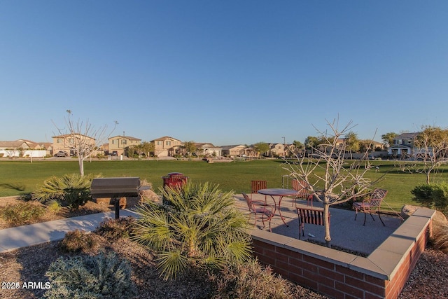 view of home's community featuring a yard