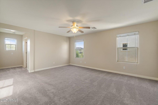 2868 E Binner Dr, Chandler, AZ 85225 - empty room with carpet floors, a ceiling fan, and baseboards