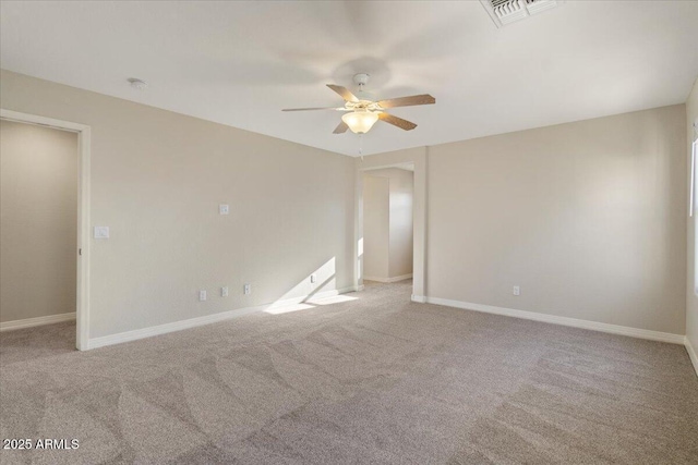 2868 E Binner Dr, Chandler, AZ 85225 - empty room featuring a ceiling fan, carpet flooring, and baseboards