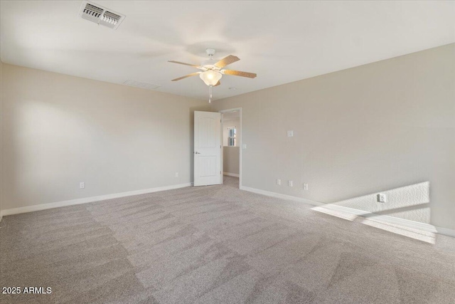 2868 E Binner Dr, Chandler, AZ 85225 - unfurnished room featuring a ceiling fan, baseboards, and carpet