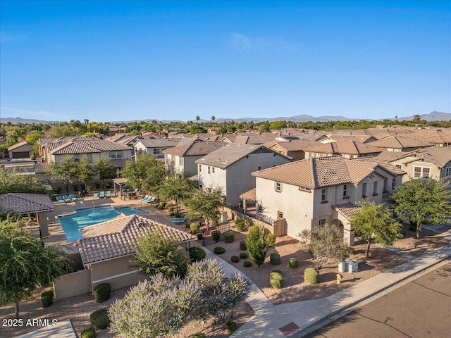 2868 E Binner Dr, Chandler, AZ 85225 - aerial view of residential area featuring a pool area