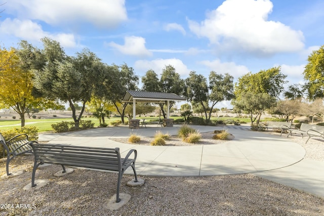 surrounding community with a gazebo