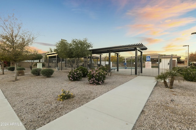 14575 W Orange Dr, Litchfield Park, AZ 85340 - view of community featuring a gate and a pergola