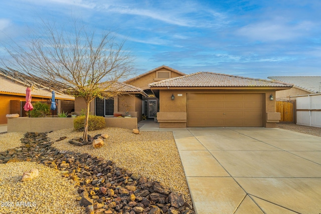 view of front of house featuring a garage