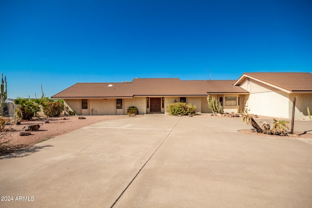 view of ranch-style home