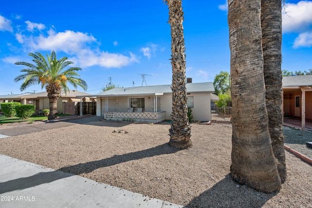 view of ranch-style home