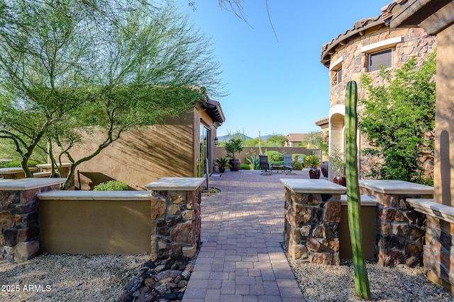 35443 N 87th Pl, Scottsdale, AZ 85266 - fenced backyard featuring a patio