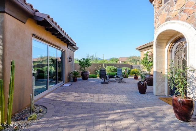 35443 N 87th Pl, Scottsdale, AZ 85266 - fenced backyard featuring a patio area