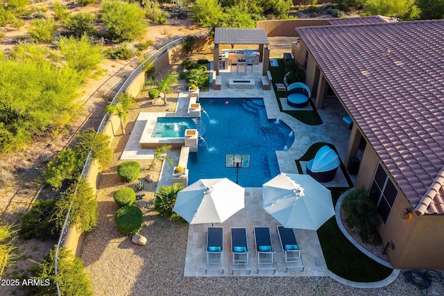 35443 N 87th Pl, Scottsdale, AZ 85266 - view from above of property featuring a pool area