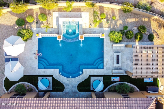 35443 N 87th Pl, Scottsdale, AZ 85266 - aerial view of a pool