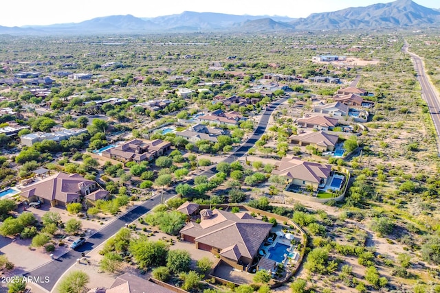 35443 N 87th Pl, Scottsdale, AZ 85266 - aerial view of residential area featuring a mountain backdrop