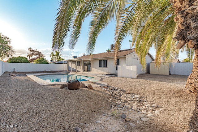 view of pool with a patio area