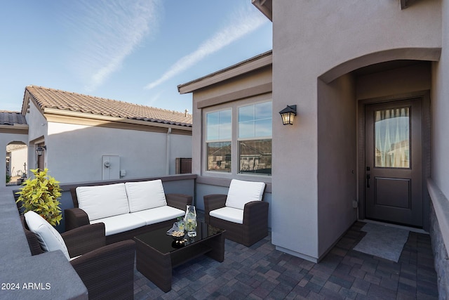 view of patio / terrace with an outdoor hangout area