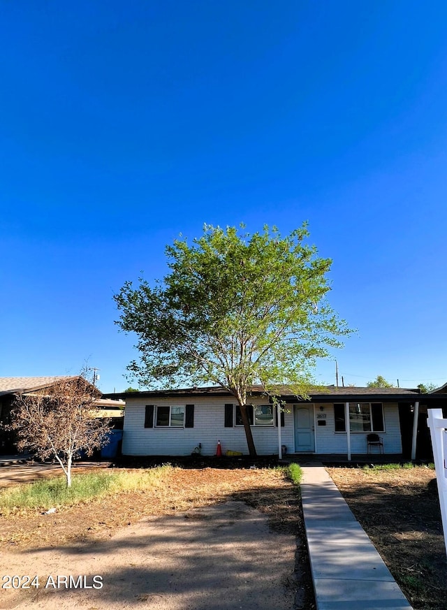 view of ranch-style house