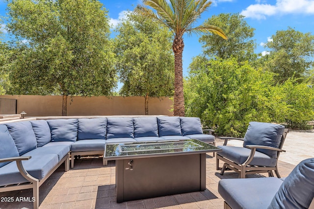 2371 E Sanoque Ct, Gilbert, AZ 85298 - view of patio featuring an outdoor living space