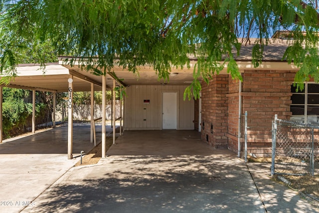 6100 N 36th Ave, Phoenix, AZ 85019 - view of patio / terrace with a carport and concrete driveway