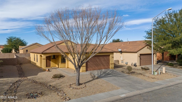 view of front of home featuring a garage