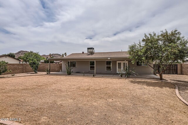 828 E Le Marche Ave, Phoenix, AZ 85022 - rear view of house with a patio area, french doors, a fenced backyard, and stucco siding