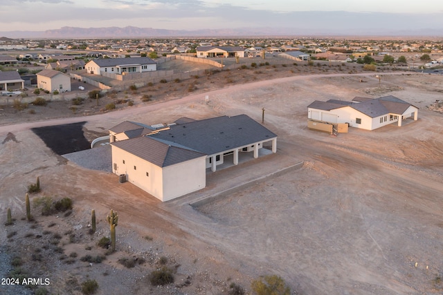 drone / aerial view with a residential view