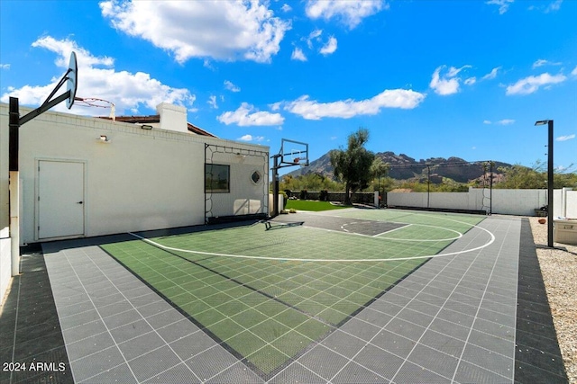 view of basketball court