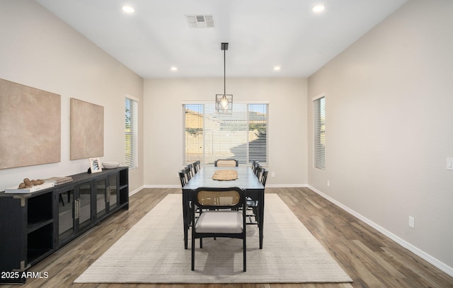 dining room featuring hardwood / wood-style flooring