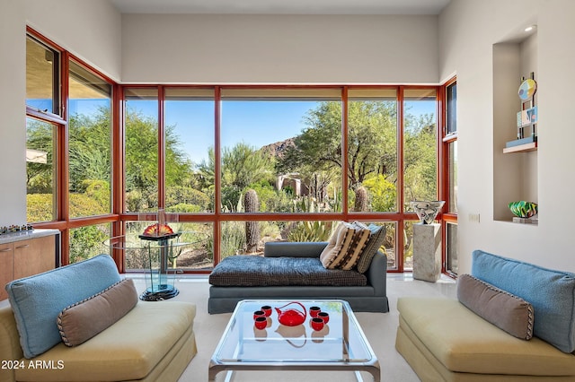 view of sunroom