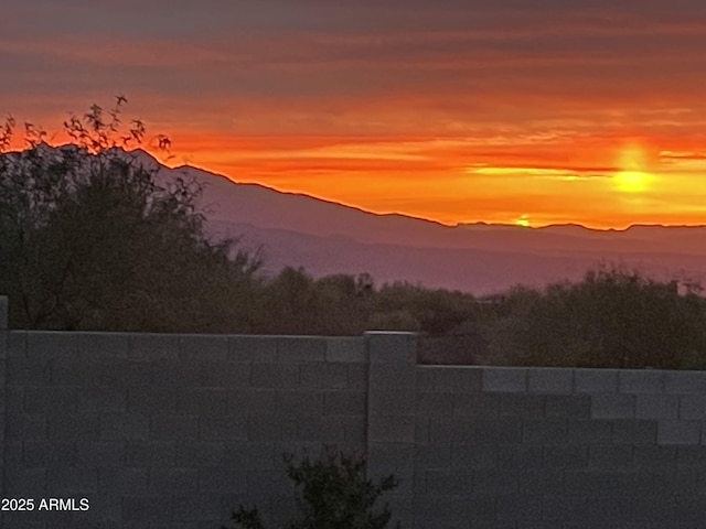 view of mountain feature